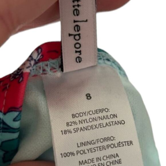 Nanette Lepore Tropical Floral Cutout Swim Suit Bikini 4,8,10 new! - Picture 8 of 10